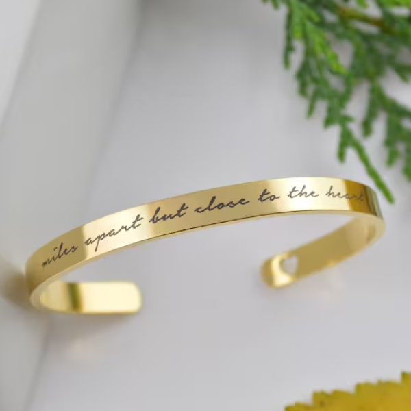 Personalised Engraved Cuff Bracelet